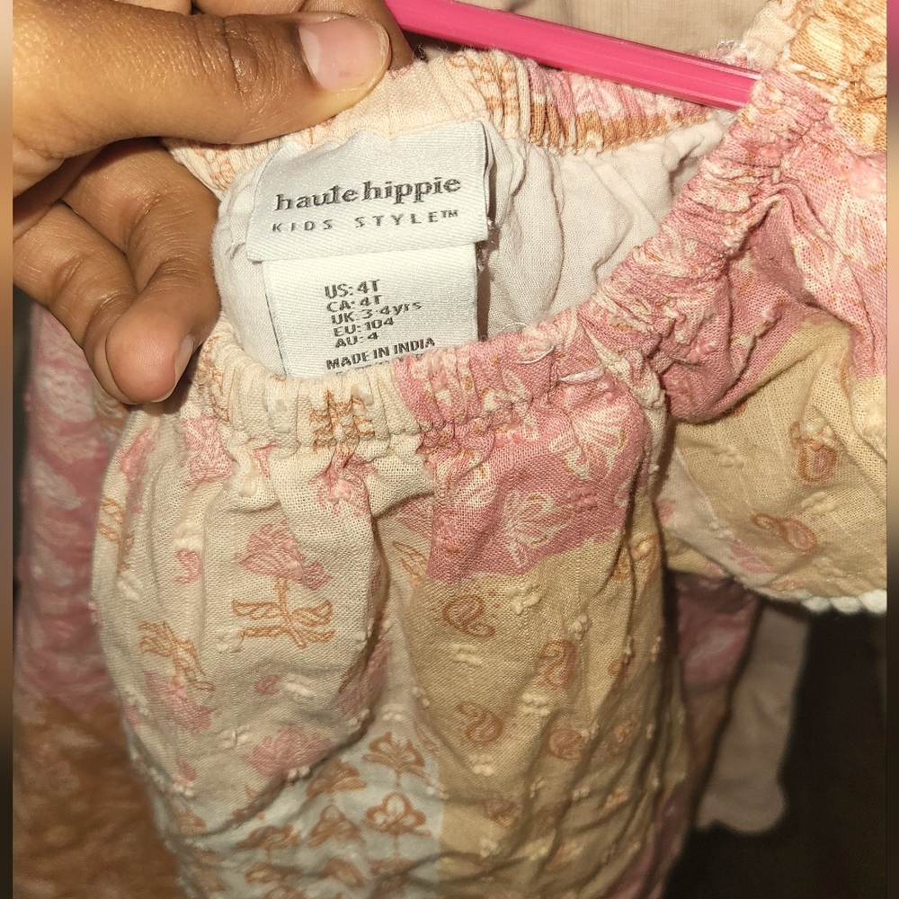 Haute Hippie Pink and Beige Skirt